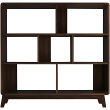 Bücherregal >Janne< in Braun - 122x126x29cm...