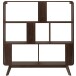 Bücherregal >Janne< in Braun - 122x126x29cm (BxHxT)