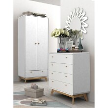Kommode >Janne< in Weiß - 80x88x39cm (BxHxT)