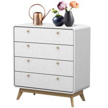 Kommode >Janne< in Weiß - 80x88x39cm (BxHxT)