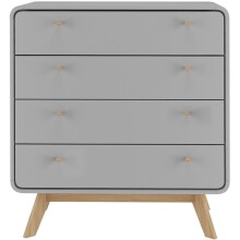Kommode >Janne< in Grau - 80x88x39cm (BxHxT)