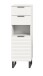 Hochschrank >Riff< in Weiß - 35x110x34cm (BxHxT)