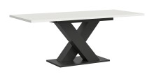 Kulissentisch >Motion< ausziehbar bis 190cm, in Grau / Weiß - 150/190x76x90cm (BxHxT)