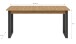 Kulissentisch >Seattle< ausziehbar bis 190cm, Grau / Artisan - 150/190x76x90 (BxHxT)