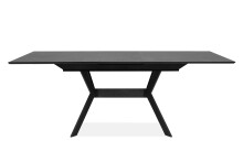 Kulissentisch >Haro< ausziehbar bis 200cm, Dekor Stein dunkel - 160/200x76x90cm (BxHxT