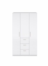 Kleiderschrank >Ward< 3 Türen, Kleiderstange,...