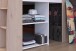 Kinderzimmer-Set >Lucas 11< 2-teilig, Weiss / Eiche Dekor, Hochbett mit Kleiderschrank