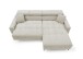 Wohnlandschaft >Stanislaw< elektr. Sitztiefenverstellung, Cord taupe - 256x100x180cm (BxHxT)