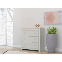 Kommode >Helmer< in Natur - 79x81x35cm (BxHxT)