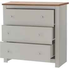 Kommode >Helmer< in Natur - 79x81x35cm (BxHxT)