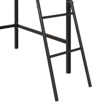 Hochbett >Tore< in Schwarz, Metall - 207x129x130cm (BxHxT)