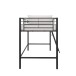 Hochbett >Tore< in Schwarz, Metall - 207x129x130cm (BxHxT)