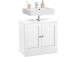 Waschbeckenunterschrank >Emrik< in Weiß - 60x55x30cm (BxHxT)