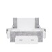 Stauraumbett >Bob< in Betonoptik Lichtgrau / Weiss  - 203,6x86x143,4cm (BxHxT)