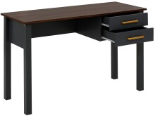 Schreibtisch >Møyfrid< in Grau, MDF - 120x77x50cm (BxHxT)