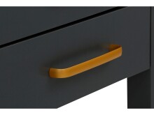 Schreibtisch >Møyfrid< in Grau, MDF - 120x77x50cm (BxHxT)