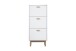 Schuhschrank >Orvar< in Weiß - 58x131x25cm (BxHxT)