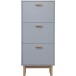 Schuhschrank >Orvar< in Grau - 58x131x25cm (BxHxT)