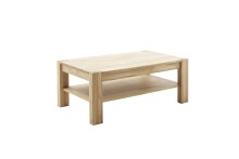 Couchtisch >SILIAS< in Wildeiche teilmassiv - 115x65x46 (BxHxT)