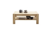 Couchtisch >SILIAS< in Wildeiche teilmassiv - 115x65x46 (BxHxT)