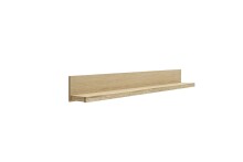 Wandboard >SILIAS< in natur geölt, Wildeiche teilmassiv - 132x20x20cm (BxHxT)