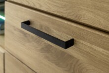 Lowboard >SILIAS< in natur geölt, Wildeiche teilmassiv - 192x65x50cm (BxHxT)
