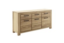 Sideboard >SILIAS< in natur geölt, Weildeiche teilmassiv - 172x85x45 (BxHxT)