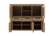 Highboard >SILIAS< in Wildeiche geölt, Wildeiche teilmassiv - 172x140x45 (BxHxT)