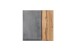 Hängeschrank >Paris< in betongrau, wotaneiche, MDF - 65x64x20cm (BxHxT)