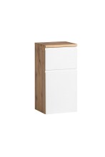Unterschrank >Paris< in weiß, wotaneiche, MDF - 40x79x35cm (BxHxT)