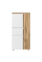 Midischrank >Paris< in weiß/ Wotaneiche, MDF...