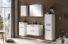 Hängeschrank >Lyon< in weiß, MDF - 40x64x20cm (BxHxT)