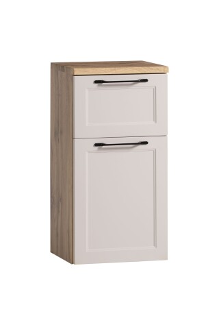 Unterschrank >Lyon< in Kaschmir, Wotaneiche, MDF - 40x79x35cm (BxHxT)