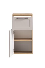 Unterschrank >Lyon< in Kaschmir, Wotaneiche, MDF - 40x79x35cm (BxHxT)