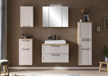 Unterschrank >Lyon< in Kaschmir, Wotaneiche, MDF - 40x79x35cm (BxHxT)