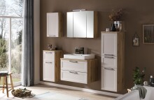 Unterschrank >Lyon< in Kaschmir, Wotaneiche, MDF - 40x79x35cm (BxHxT)