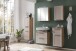 Waschbeckenunterschrank >Lyon< in Wotaneiche, Kaschmir, MDF - 60x54x35cm (BxHxT)