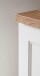 Midischrank >Lyon< in weiß, Wotaneiche, MDF - 40x130x35cm (BxHxT)
