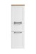 Midischrank >Lyon< in weiß, Wotaneiche, MDF - 40x130x35cm (BxHxT)