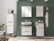 Midischrank >Lyon< in weiß, Wotaneiche, MDF - 40x130x35cm (BxHxT)