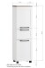 Midischrank >Lyon< in weiß, Wotaneiche, MDF - 40x130x35cm (BxHxT)