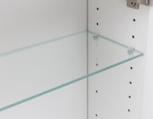 Spiegelschrank >Lyon< in weiß - 60x64x20cm (BxHxT)