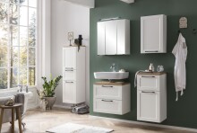 Spiegelschrank >Lyon< in weiß - 60x64x20cm (BxHxT)