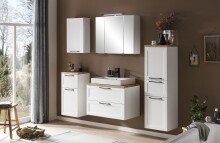Spiegelschrank >Lyon< in weiß - 80x64x20cm (BxHxT)