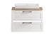 Waschtisch >Lyon< in weiß, MDF - 80x63x47cm (BxHxT)