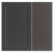 Waschtisch >Lyon< in grau, Wotaneiche, MDF - 80x63x47cm (BxHxT)