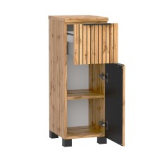 Unterschrank >Nizza< in Wotaneiche-Dekor - 30x79x35cm (BxHxT)