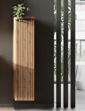 Midischrank >Nizza< in Wotaneiche-Dekor - 30x130x35cm (BxHxT)