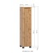 Midischrank >Nizza< in Wotaneiche-Dekor - 30x130x35cm (BxHxT)