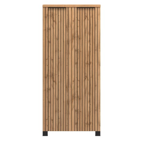 Midischrank >Nizza< in Wotaneiche-Dekor - 60x130x35cm (BxHxT)